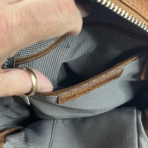 Spikes & Sparrow Leather Sling Bag ONE SHOULDER BACKPACK  BROWN - Picture 14 of 16